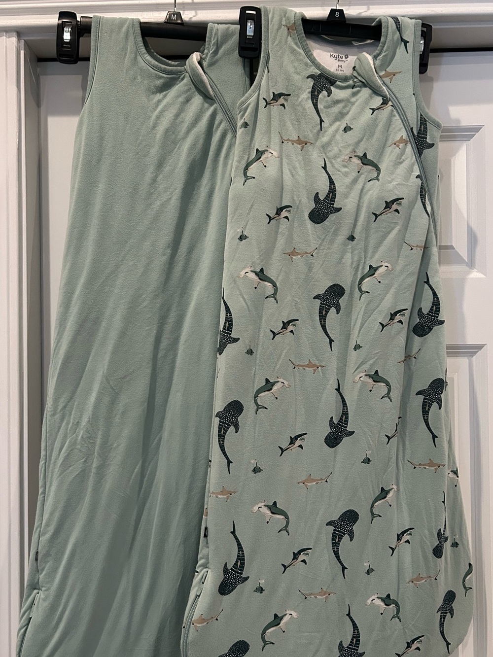 Kyte BABY Sage Green Sharks Sleep Sack Bunde - M 1.0